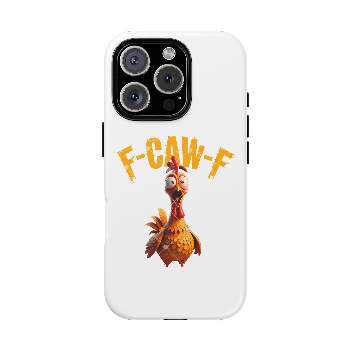 Funny Chicken Phone Case, F-CAW-F Design, Cute Gift, Animal Lover Accessory, Quirky Phone Cover, Birthday Present